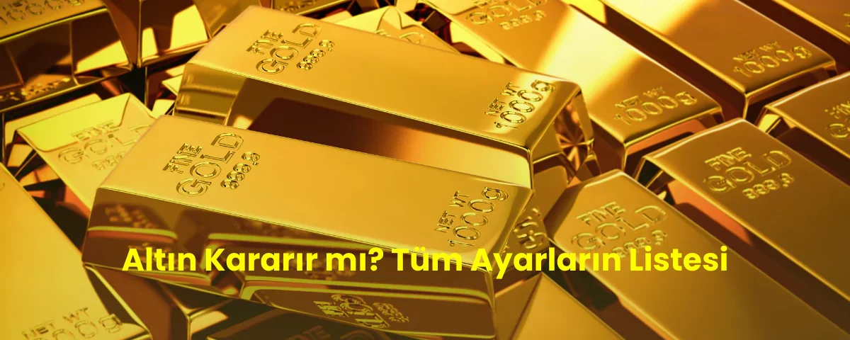 Altın kararır mı?