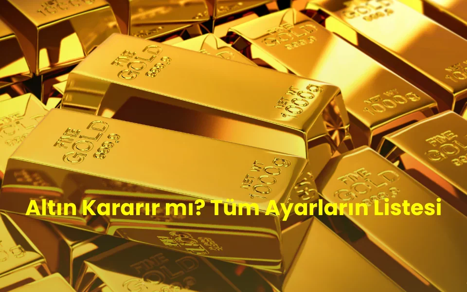Altın kararır mı?