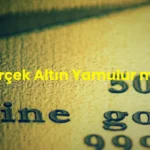 Gerçek altın yamulur mu?